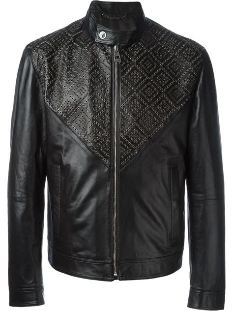 versace men jacket replica|versace leather jacket men's.